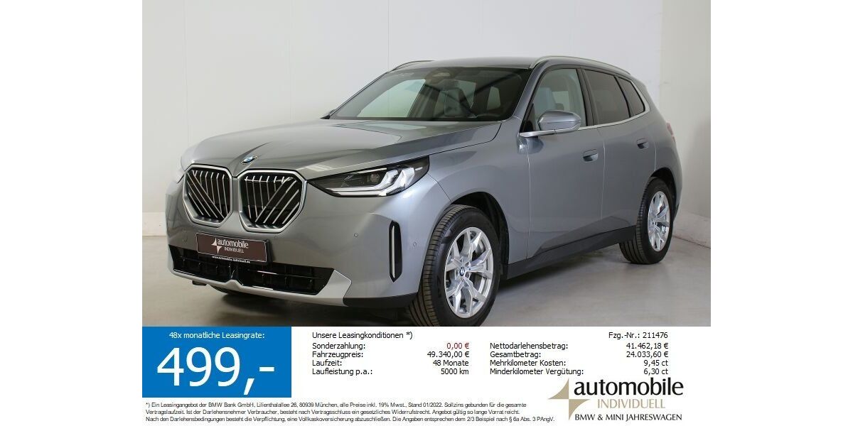 BMW X3 11.500 km 47.440 &euro; Paderborn 33100