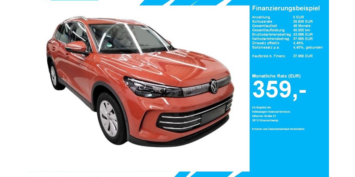 VW Tiguan 18.418 km 37.965 &euro; Gütersloh 33334