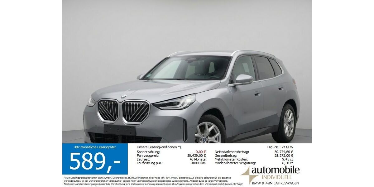 BMW X3 11.500 km 49.490 &euro; Paderborn 33100