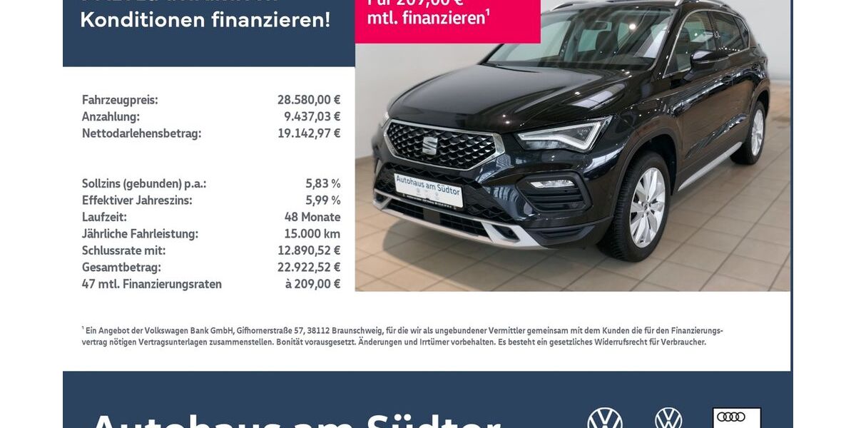 Seat Ateca 17.030 km 27.580 &euro; Rietberg 33397