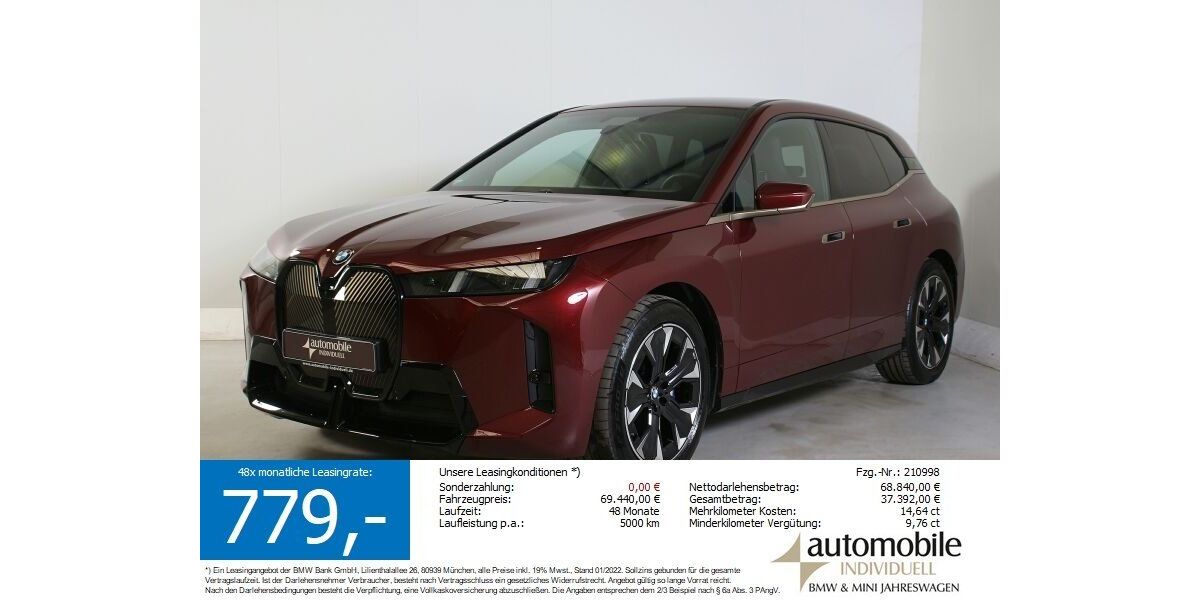 BMW iX 19.600 km 66.840 &euro; Paderborn 33100