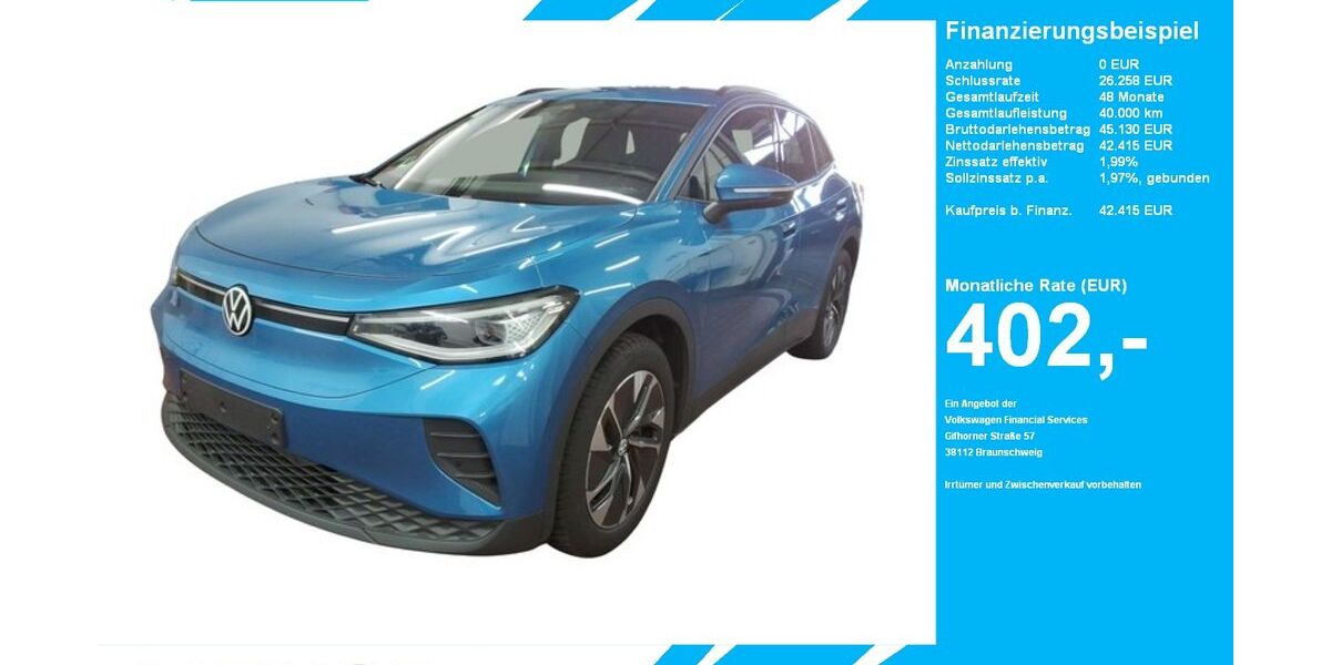 VW ID.4 24.784 km 42.415 &euro; Gütersloh 33334