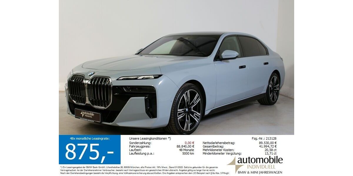 BMW 740 14.100 km 86.840 &euro; Paderborn 33100