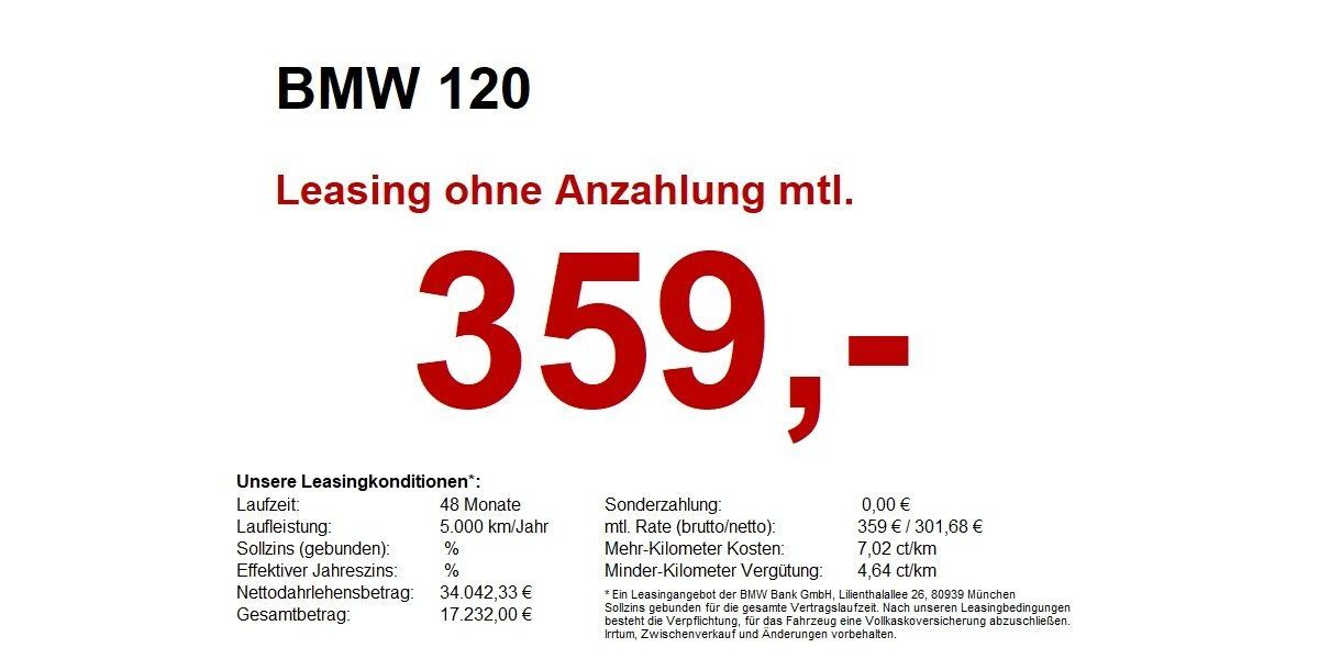 BMW 120 4.700 km 33.820 &euro; Paderborn 33100