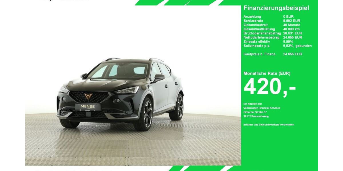 Cupra Formentor 70.339 km 24.655 &euro; Oelde (Stromberg) 59302