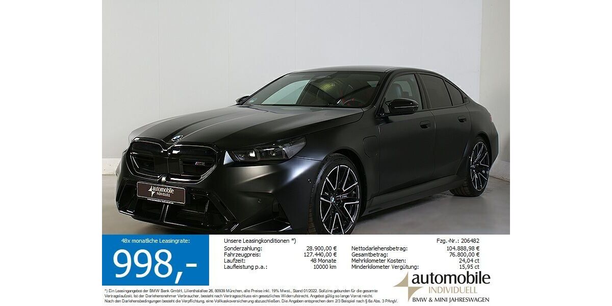 BMW M5 16.000 km 124.630 &euro; Paderborn 33100