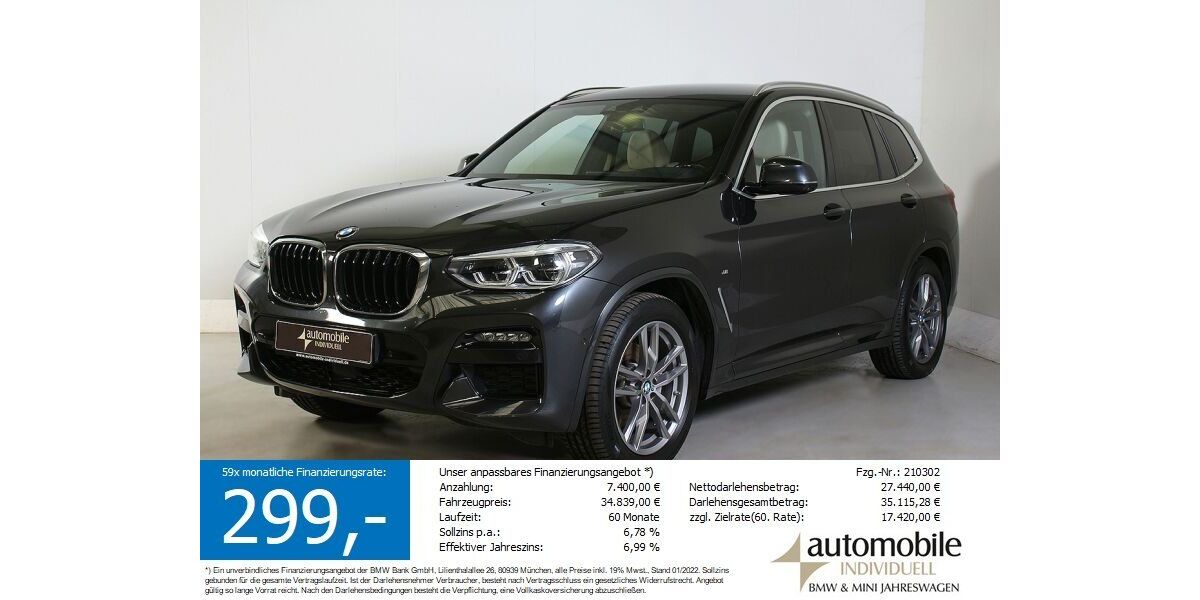 BMW X3 61.950 km 34.339 &euro; Paderborn 33100