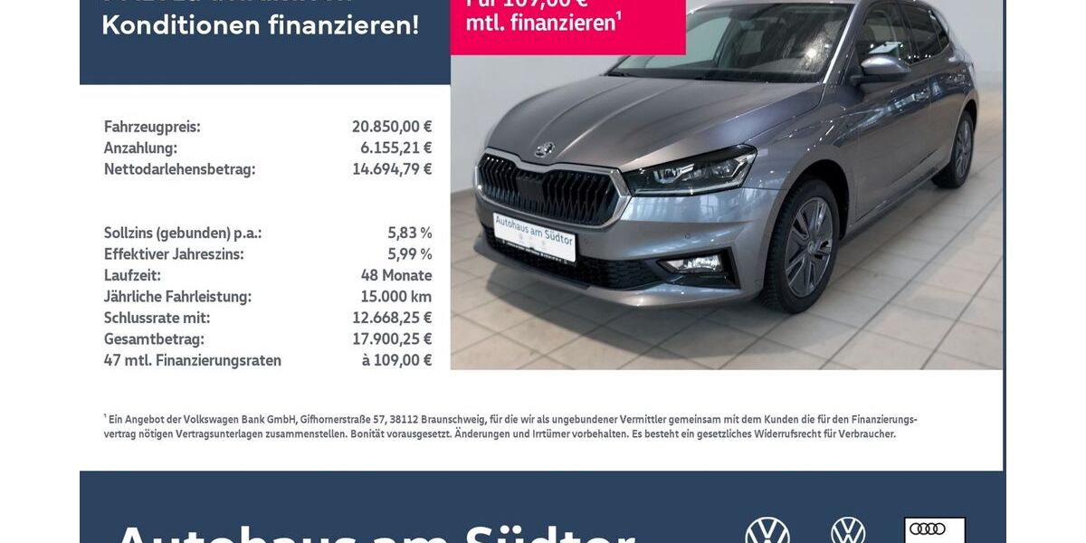 Skoda Fabia 8.950 km 20.850 &euro; Rietberg 33397