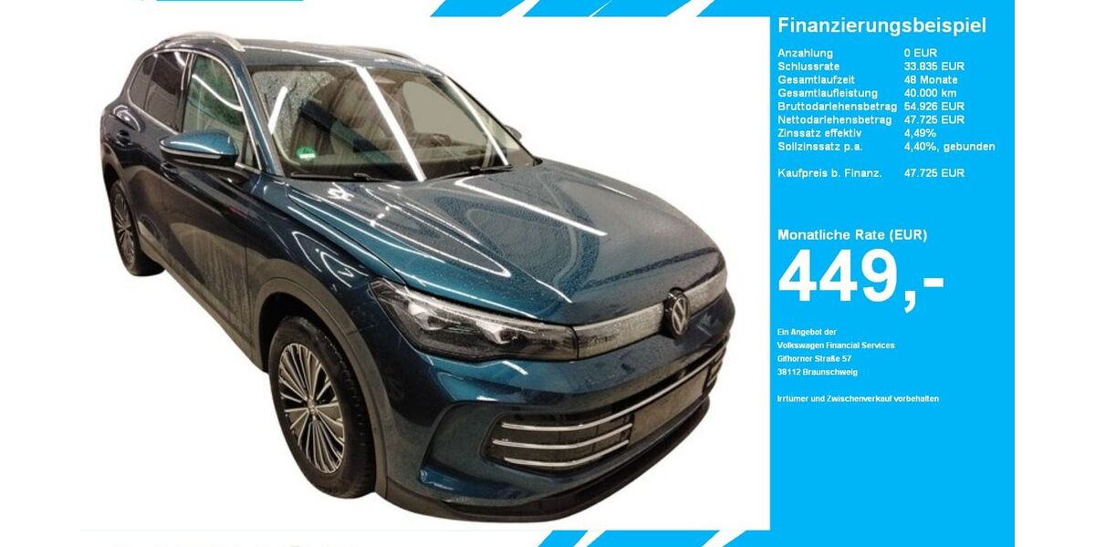 VW Tiguan 11.445 km 47.725 &euro; Gütersloh 33334