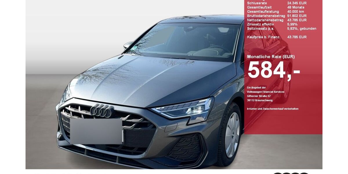 Audi A3 12.000 km 42.985 &euro; Gütersloh 33330