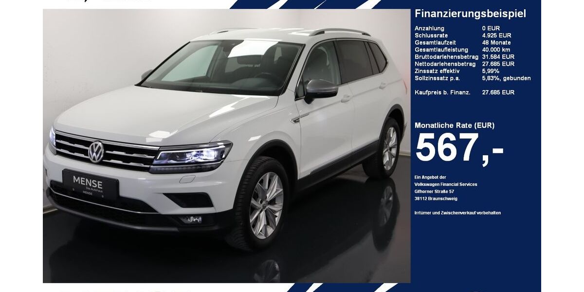 VW Tiguan Allspace 113.111 km 27.685 &euro; Gütersloh 33334
