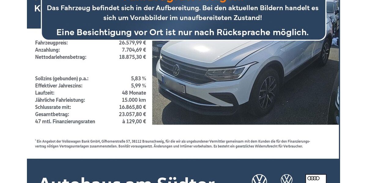 VW Tiguan 59.315 km 26.580 &euro; Rietberg 33397