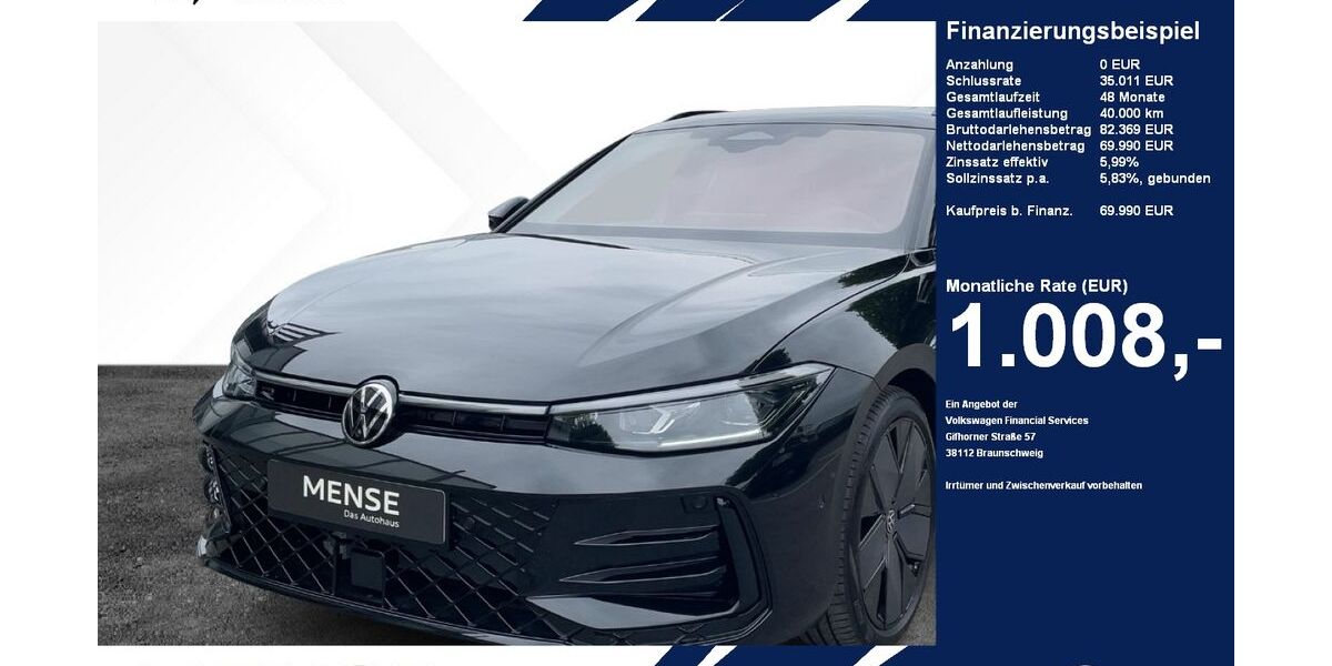 VW Passat 2.000 km 63.895 &euro; Gütersloh 33334